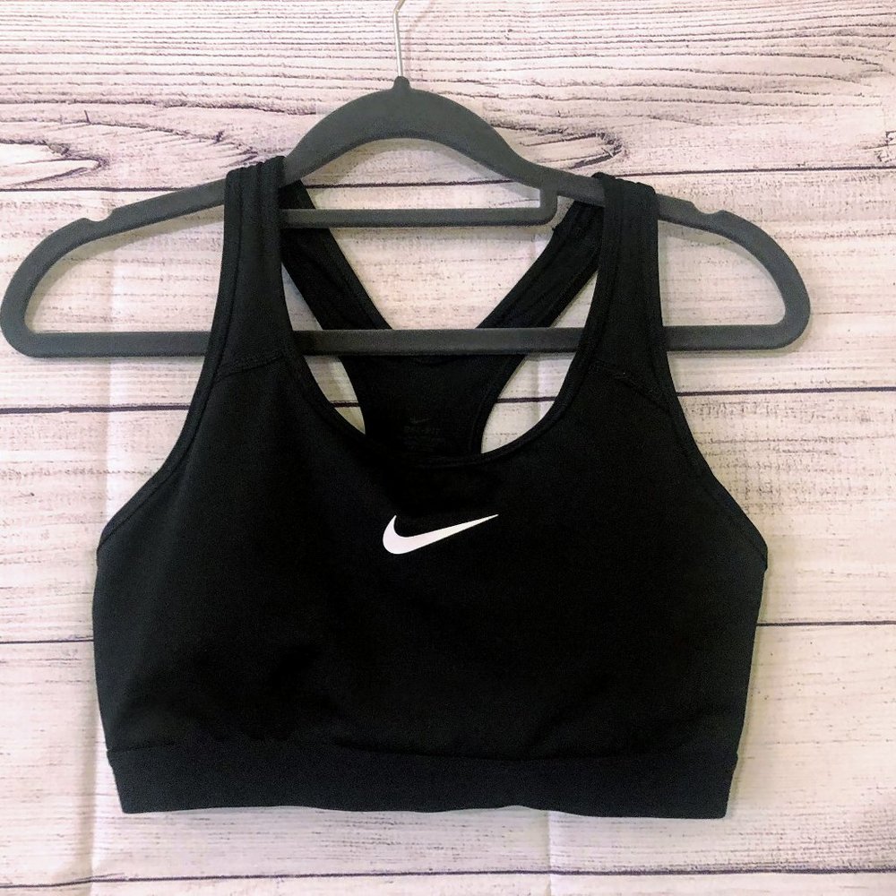 Black Nike Dri-FIT Swoosh Sports Bra